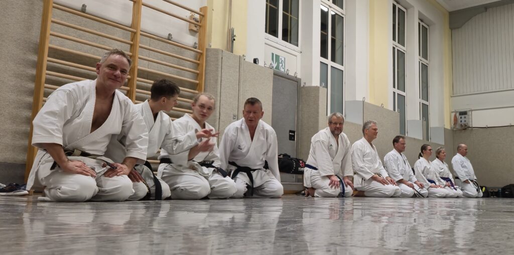 Training der BTS Karate-Abteilung
