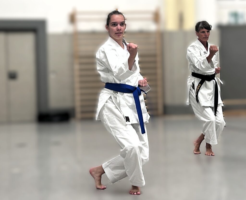 Training der BTS Karate-Abteilung