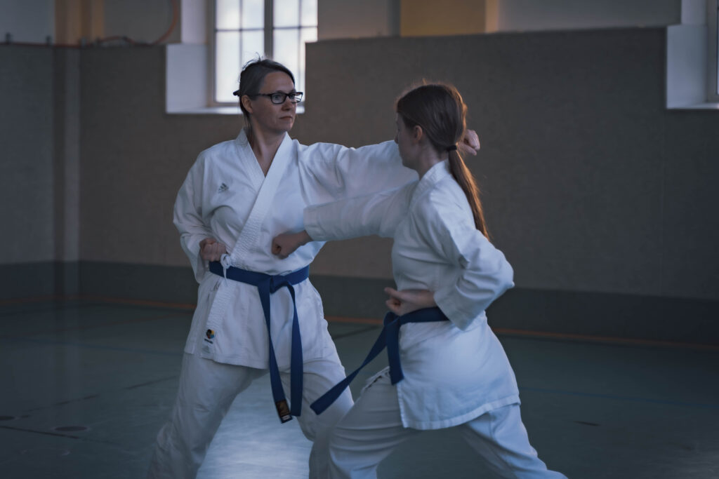 Training der BTS Karate-Abteilung