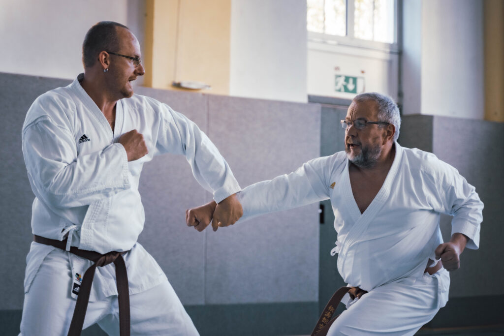 Training der BTS Karate-Abteilung