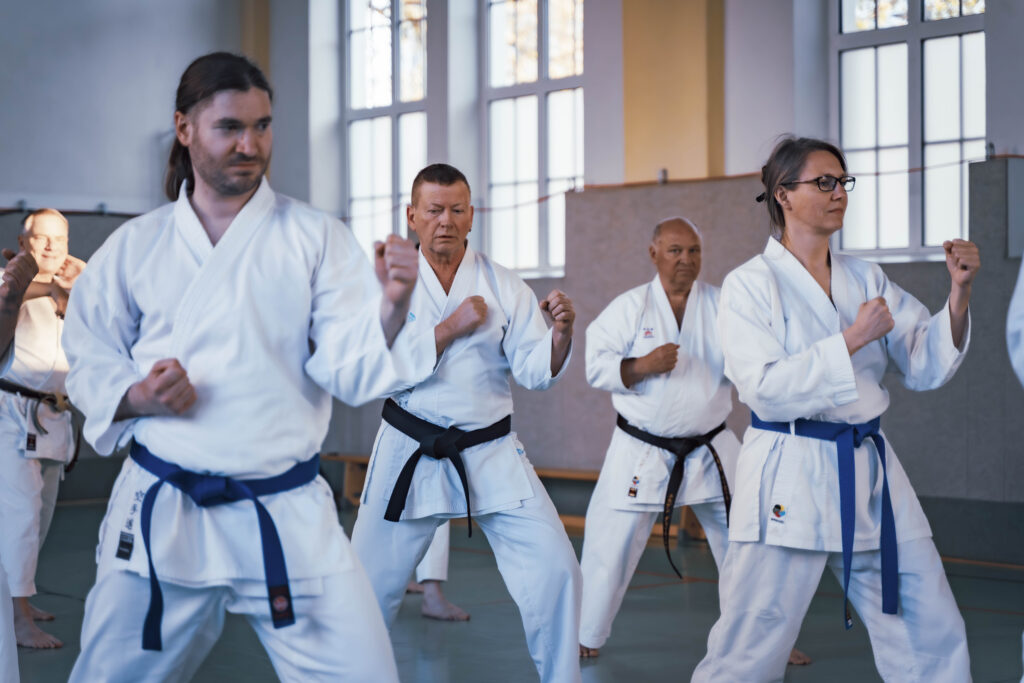 Training der BTS Karate-Abteilung