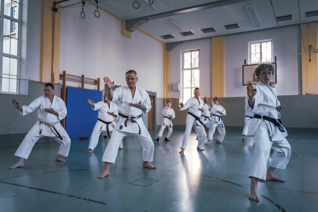 Training der BTS Karate-Abteilung
