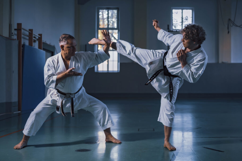 Training der BTS Karate-Abteilung